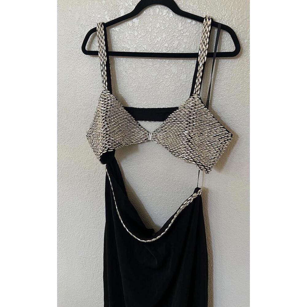 New Retrofête FERNANDA DRESS In Black/Silver Size XXL $1395 - Picture 6 of 11